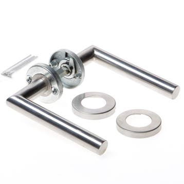 OUTLET Intersteel Deurkruk RVS lars met rozet ital, Ophalen of Verzenden, Nieuw