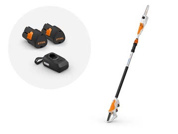 Stihl HTA 30, met 2x AS 2 accu en ALS 31 lader, Ophalen of Verzenden, Wiellader of Shovel