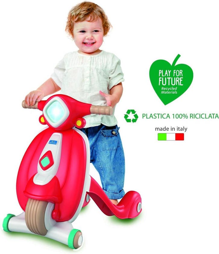 Baby Clementoni - Loopwagen Scooter, Looptrainer, 10-36, Kinderen en Baby's, Speelgoed | Poppen, Zo goed als nieuw, Ophalen of Verzenden