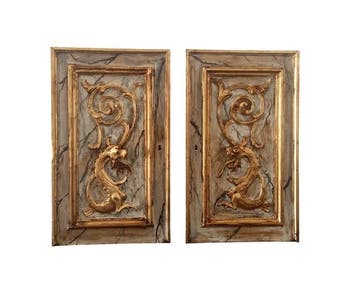 Paneel - Hout - Draghi - 1900 Ca