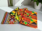 4 Fat quarters - Kente mix Quiltstoffen / Patchwork stoffen, Hobby en Vrije tijd, Ophalen of Verzenden, Nieuw