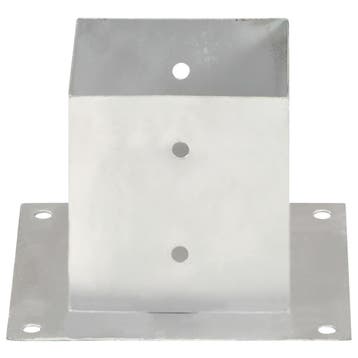 vidaXL Paalankers 4 st 141 mm gegalvaniseerd metaal, Tuin en Terras, Verzenden, Nieuw
