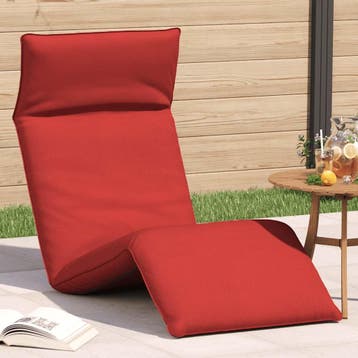 vidaXL Ligstoel inklapbaar 175x54x8,5 cm oxford stof rood, Verzenden, Nieuw