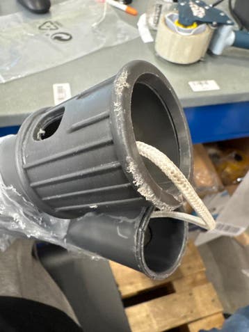 2dekans | tectake – zweefparasol –  draaibaar - grijs -, Ophalen of Verzenden, Gebruikt