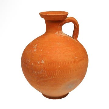 Oud-Romeins Terracotta Rode aardewerken kruik