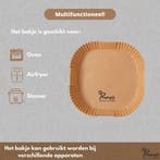 PREPAIR - Airfryer bakpapier - Vierkante papieren filters-, Witgoed en Apparatuur, Airfryers, Ophalen of Verzenden, Zo goed als nieuw