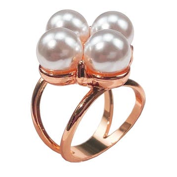 Fako Bijoux - Sjaalklem - Parel Quattro - 4 Parels -, Verzenden, Nieuw