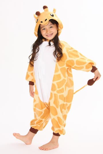 Onesie Giraf Pakje 110-116 Girafpak Kostuum Oranje Geel Gira, Ophalen of Verzenden, Nieuw, 110 t/m 116