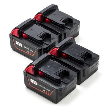 4-Pack Milwaukee M18 B5 / 4932430483, 123accu huismerk, Verzenden, Nieuw