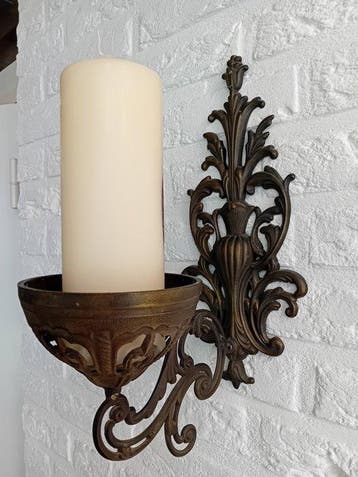 Kandelaar - Brons - Wanddecoratie, Antiek en Kunst