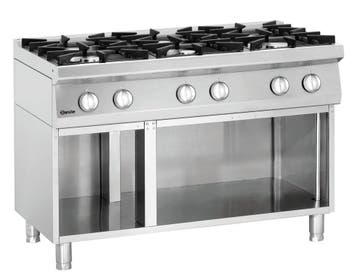Bartscher Gasfornuis 70060 | 6 Kookpitten | 44,1 kW | 1200x7, Ophalen of Verzenden, Nieuw in verpakking