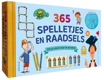 365 spelletjes en raadsels | 9789044761658 |, Zo goed als nieuw, 365 spelletjes en raadsels | Centrale Uitgeverij Deltas | 
9789044761658
