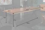 Massief houten eettafel MAMMUT NATURE 240cm acaciaboom rand, Ophalen of Verzenden, Nieuw