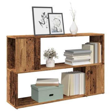 vidaXL Boekenkast 100x24x63 cm bewerkt hout oud houtkleurig, Huis en Inrichting, Minder dan 50 cm, Verzenden, Nieuw, Minder dan 100 cm