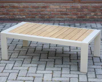 Ripasso lounge tuintafel latte aluminium teakblad, Ophalen of Verzenden, Nieuw, Aluminium