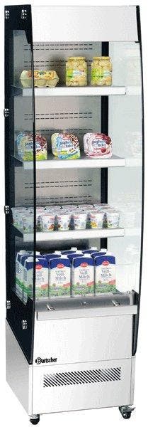 Wandvitrine met wielen - 220 Liter - RVS - LED verlichting, Verzenden, Nieuw in verpakking