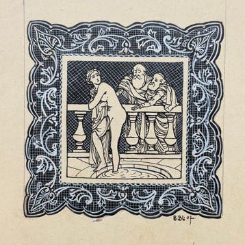 Eugène Blot (1883-1976) - Suzanne et les Vieillards