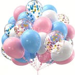 20-delige gender reveal ballonnen set, Hobby en Vrije tijd, Feestartikelen, Verzenden, Nieuw, Versiering, Geboorte of Huwelijk