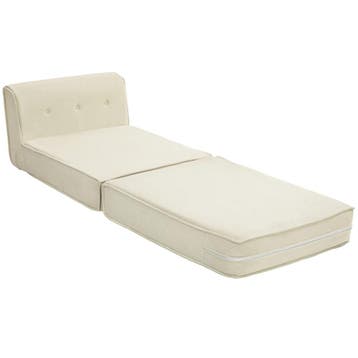TRUUSK Opvouwbare Vloersofa 2-in-1 - Met Koordlook - Gestoff, Verzenden, Nieuw