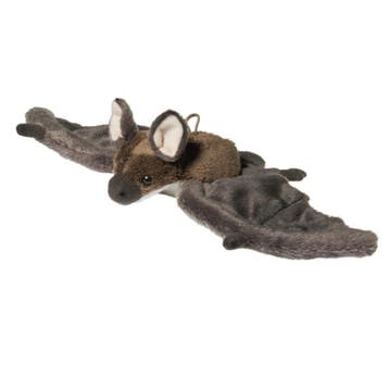 Vleermuis knuffel - zachte pluche - grijs - 24 cm, Verzenden, Nieuw