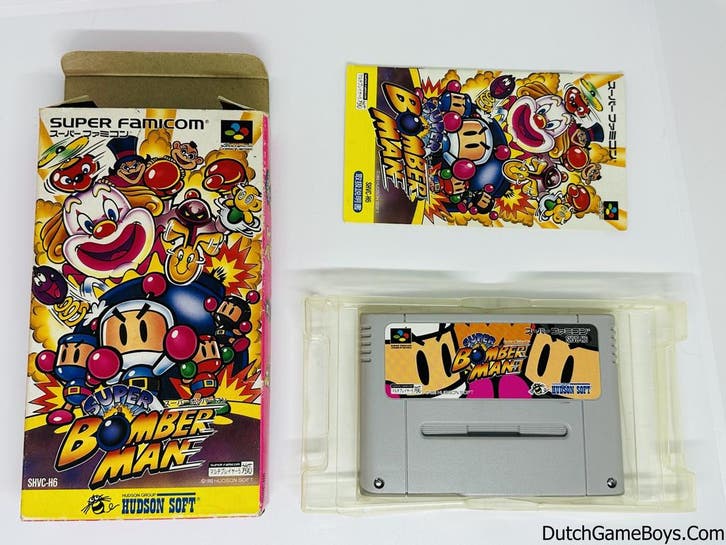 Super Famicom - Super Bomberman, Spelcomputers en Games, Games | Nintendo Super NES, Gebruikt, Verzenden