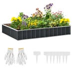 TRUUSK Verhoogd Tuinbed T-vormig - Stalen Frame - Inclusief, Verzenden
