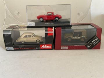 Schuco, Starline 1:43 - Modelauto (3) - DKW 3=6 Cabrio, Nieuw