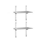 GGM Gastro | Dubbele RVS wandplank PREMIUM - 1000x400mm |, Verzenden, Nieuw in verpakking, RVS Meubilair