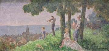 Europese school (XX) - Le Violoniste Devant La Mer