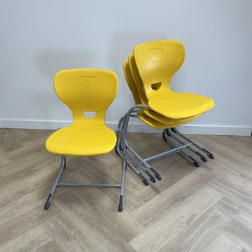 Proform ergonomische schoolstoel  zithoogte 47 cm,  geel -, Huis en Inrichting, Ophalen of Verzenden, Gebruikt, Stof, Eén