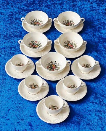 Wedgwood - Tafelservies (20) - CANWAY - Aardewerk - Voor 5, Antiek en Kunst, Antiek | Meubels | Tafels