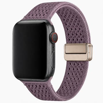 Apple Watch bandje Knit - nylon - smokey paars - Paars / 38, Verzenden, Nieuw