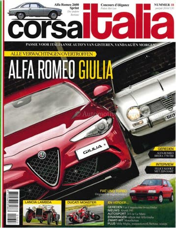 2016 CORSA ITALIA MAGAZINE 18 NEDERLANDS, Nieuw, Author