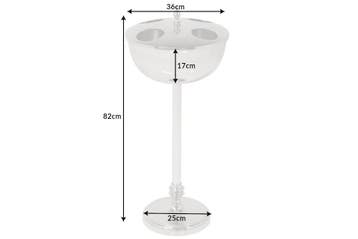 Decoratieve wijnkoeler VINO 80cm zilveren handgemaakte, Ophalen of Verzenden, Nieuw