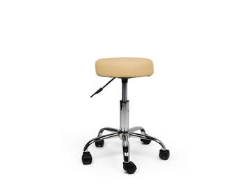 Tabouret Beige - Lage uitvoering, Huis en Inrichting, Krukjes, In hoogte verstelbaar, Nieuw, Kunststof