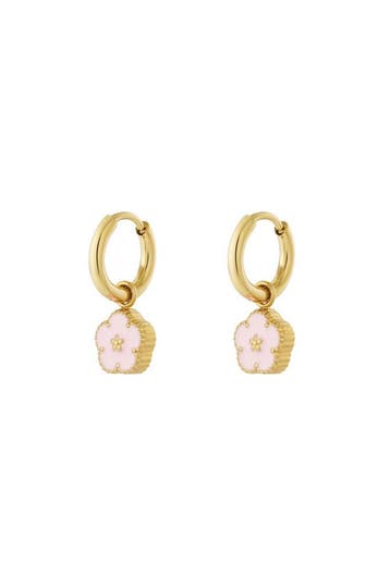 Mini bloemen oorbellen - Roze, Verzenden, Nieuw