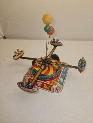Blömer & Schuler - Speelgoed carrousel met ballonnen -, Antiek en Kunst