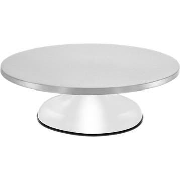 Ruhhy Metalen draaiplateau voor taarten 30 cm met 360° ro.., Ophalen of Verzenden, Nieuw
