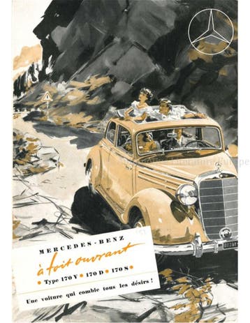 1951 MERCEDES BENZ TYPE 170 BROCHURE FRANS, Nieuw, Author