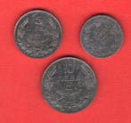 Bulgarije. Lot of 3 coins: 2, 5, 10 Leva 1941/1943 (Zonder