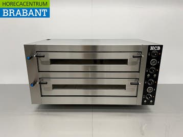 HCB RVS Pizzaoven 2 x 6 pizzas 34 cm doorsnede 400V Horeca, Ophalen of Verzenden, Nieuw in verpakking