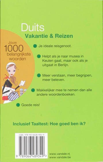 Duits / Vakantie en Reizen / Jouw 1000 belangrijkste woorden, Verzenden, Zo goed als nieuw, Van Dale
