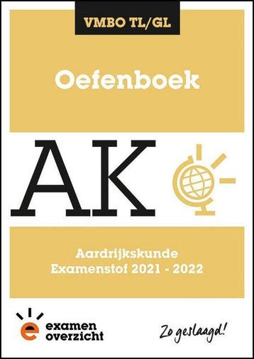 ExamenOverzicht - Oefenboek Aardrijkskunde VMBO TL/GL, Verzenden, Zo goed als nieuw, ExamenOverzicht