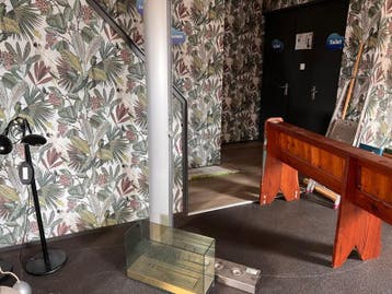 Design lamp 3 delig en tafelhaard op bio-ethanol, Nieuw