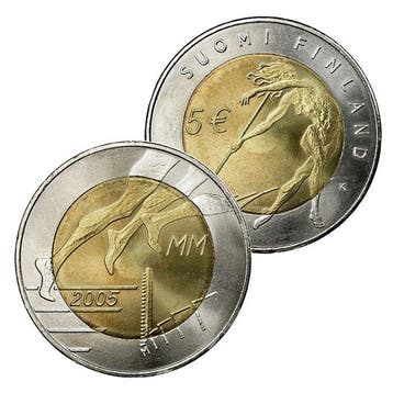 Finland 5 Euro Atletiek 2005, Postzegels en Munten, Verzenden