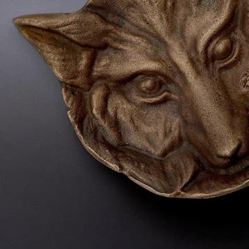Vide-poche - Testa di Volpe/Lupo in reliëf - Werk Art Deco