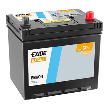 Exide Excell accu | EB604 | 12V 60Ah, Ophalen of Verzenden, Nieuw