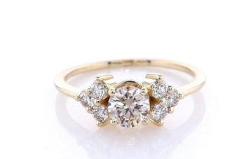 Zonder minimumprijs - Ring - 14 karaat Geel goud - 0.85ct., Nieuw