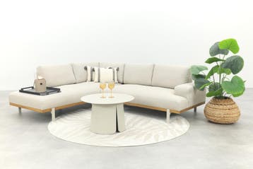 Savannah/Velora chaise longue loungeset - Natural/Acasia -, Verzenden, Nieuw, Overige materialen, Loungeset