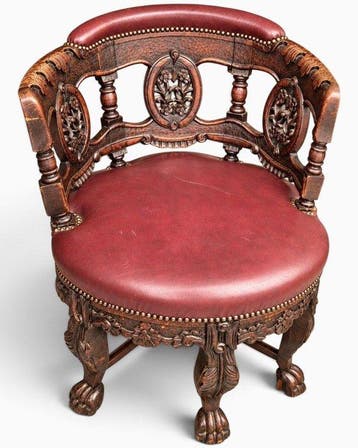 Fauteuil - Eik - Burgermeister chair 17 th